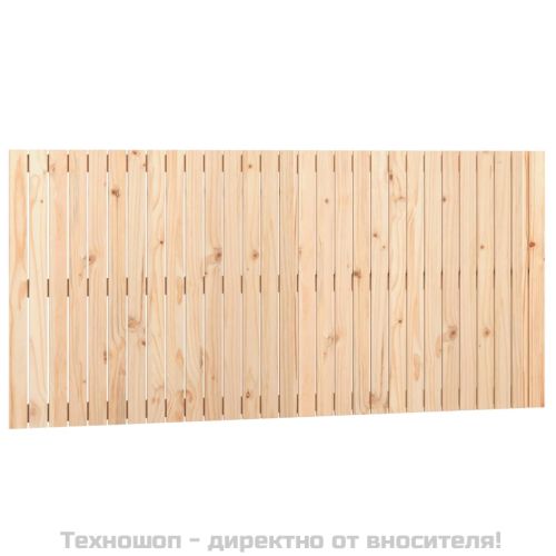 Стенна табла за спалня, 185x3x90 см, борово дърво масив