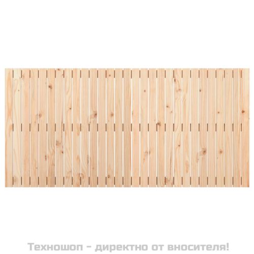 Стенна табла за спалня, 185x3x90 см, борово дърво масив