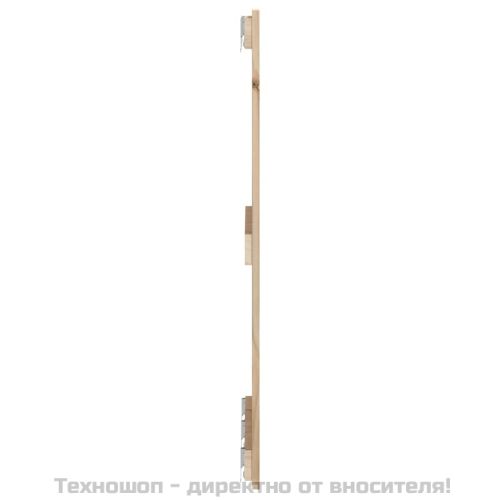 Стенна табла за спалня, 185x3x90 см, борово дърво масив