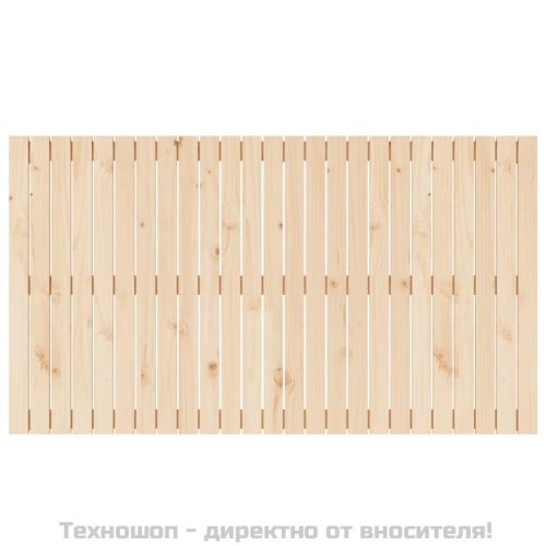 Стенна табла за спалня, 159,5x3x90 см, борово дърво масив