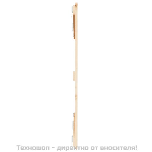Стенна табла за спалня, 159,5x3x90 см, борово дърво масив