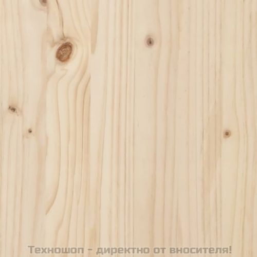 Стенна табла за спалня, 141x3x63 см, борово дърво масив