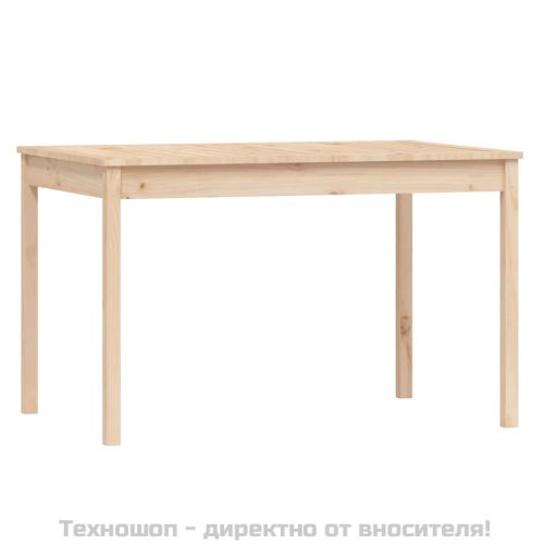 Градински трапезен комплект от 5 части, масивен бор