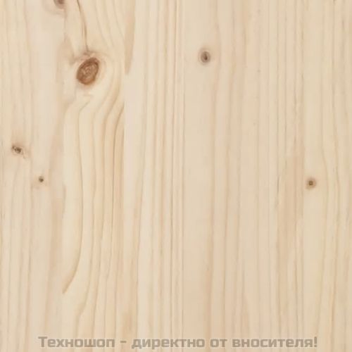 Градински трапезен комплект от 5 части, масивен бор