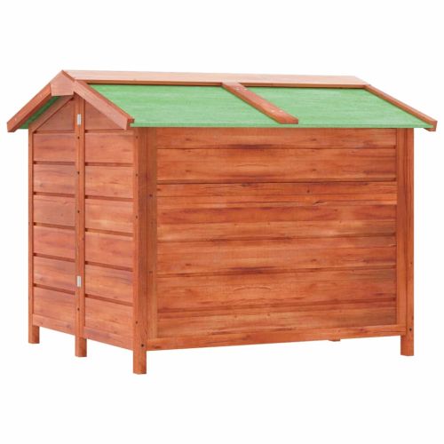 Кучешка колиба, кафява, 96x87x80,5 см, бор масив