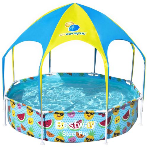 Bestway Надземен басейн за деца Steel Pro UV Careful, 244x51 см