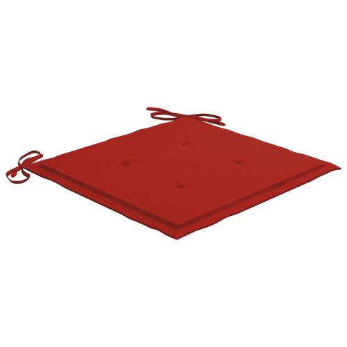 Възглавници за столове 6 бр червени 50x50x3 см Оксфорд плат