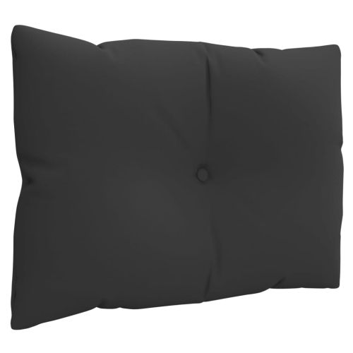 Палетни възглавници, 3 бр, черни, текстил