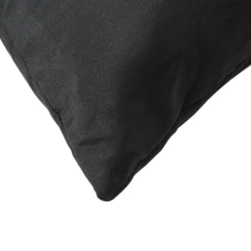 Палетни възглавници, 3 бр, черни, текстил