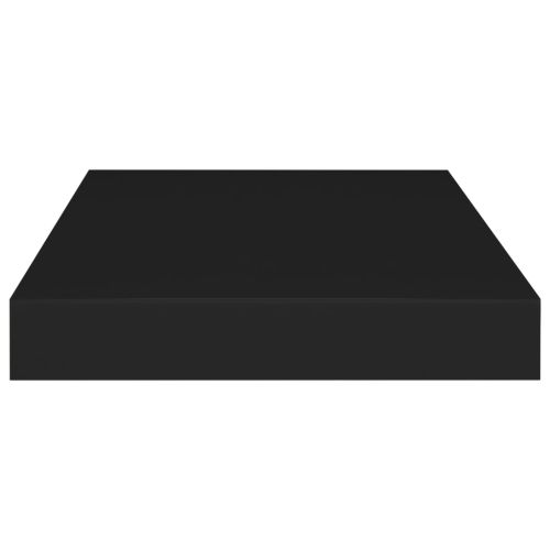 Окачен стенен рафт, черен, 40x23x3,8 см, МДФ