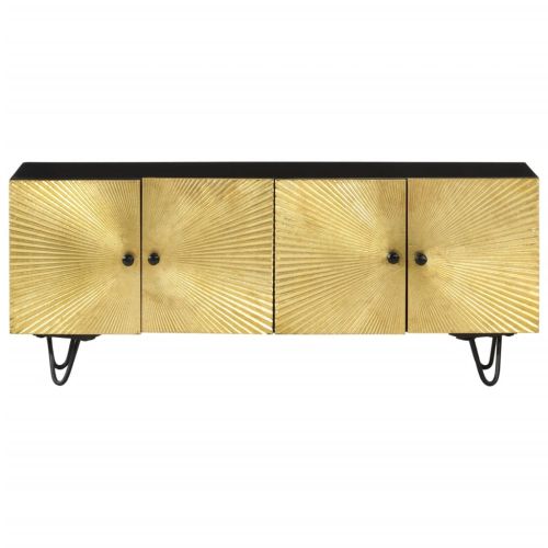 ТВ шкаф, 110x30x45 см, дърво манго масив