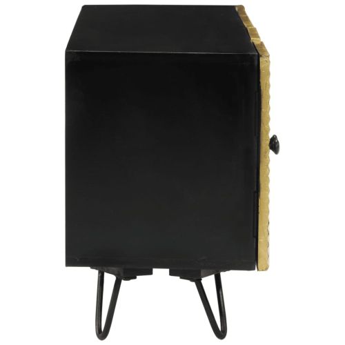 ТВ шкаф, 110x30x45 см, дърво манго масив