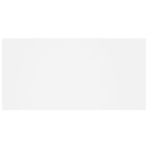 Горна табла за легло с шкафчета, бяла, инженерно дърво