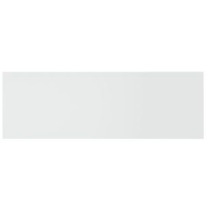 Горна табла за легло с шкафчета, бяла, инженерно дърво