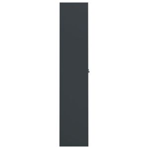 Шкаф за папки антрацит 105x40x180 см стомана
