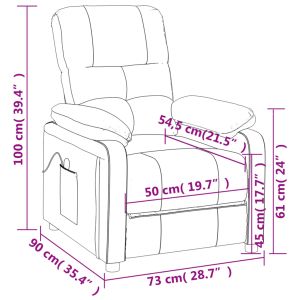 Масажен стол, тъмнокафяв, текстил