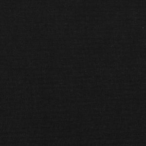 Горна табла за легло с уши, черна, 203x16x118/128 см, плат