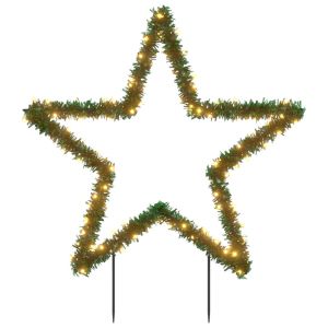 Коледна светеща украса с шипове, звезда, 115 LED, 85 см