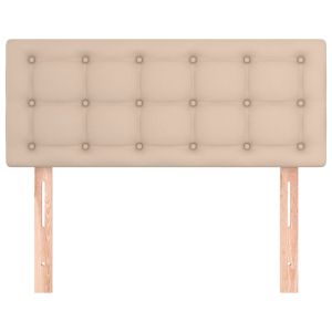 Горна табла за легло, капучино, 80x5x78/88 см, изкуствена кожа