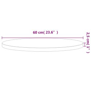 Плот за маса Ø60x2,5 см кръгъл масивен бук