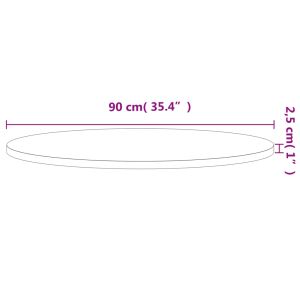 Плот за маса Ø90x2,5 см кръгъл масивен бук