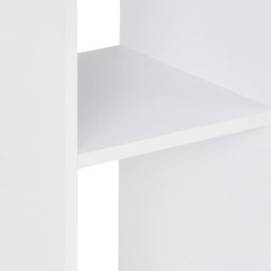 Бар маса, бяла, 60x60x110 см