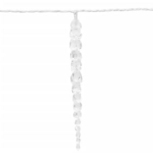 Коледни лампи ледени висулки 100 LED топло бяло 10 м акрил PVC