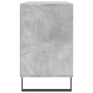 Шкаф за обувки, бетонно сив, 102x36x60 см, инженерно дърво