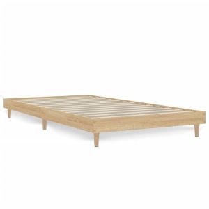 Рамка за легло, дъб сонома, 100x200 см, инженерно дърво