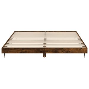 Рамка за легло, опушен дъб, 180x200 см, инженерно дърво