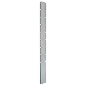 Стълб за габионна ограда сребърен 220 см поцинкована стомана