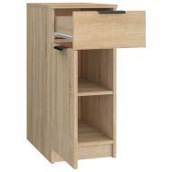 Шкаф за бюро, Дъб сонома, 33,5x50x75 см, инженерно дърво