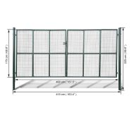 Градинска мрежеста оградна врата, 415x225 см / 400x175 см