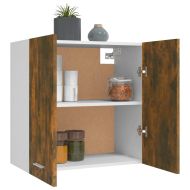 Окачен шкаф, опушен дъб, 60x31x60 см, инженерно дърво