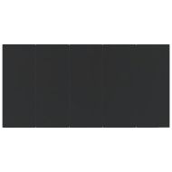 Градински трапезен комплект 9 части черен полиратан и стомана