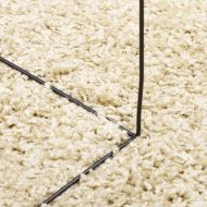 Шаги килим с дълъг косъм "PAMPLONA" модерен златист Ø 240 см