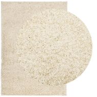 Шаги килим с дълъг косъм "PAMPLONA" модерен златист 140x200 см
