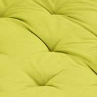 Палетна възглавница за под, памук, 120x40x7 см, зелена