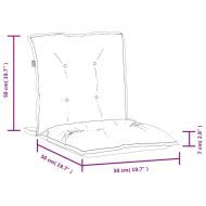 Възглавници за столове 6 бр меланж тъмносиви 100x50x7 см плат