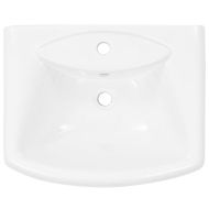 Свободностояща мивка с пиедестал керамична бяла 580x470x200 мм