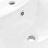 Свободностояща мивка с пиедестал керамична бяла 580x470x200 мм