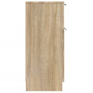 Сайдборди, 2 бр, дъб сонома, 30x30x70 см, инженерно дърво