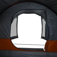 Семейна палатка, тунелна, 8-местна, сива, водоустойчива