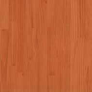 Детска рамка за легло восъчнокафява 75x190см борово дърво масив