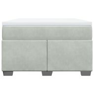 Боксспринг легло с матрак, светлосиво, 120x200 см, кадифе