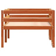 Детска рамка за легло восъчнокафява 90x190см борово дърво масив