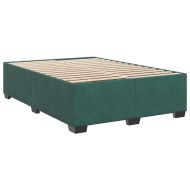 Боксспринг легло с матрак, зелена, 140x190 см, кадифе