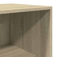 Висок шкаф, опушен дъб, 45x41x185 см, инженерно дърво
