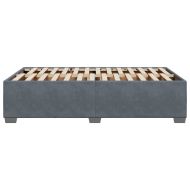 Рамка за легло без матрак, тъмносив, 120x190 см, кадифе