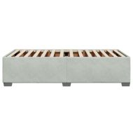 Рамка за легло без матрак, светлосива, 90x190 см, кадифе